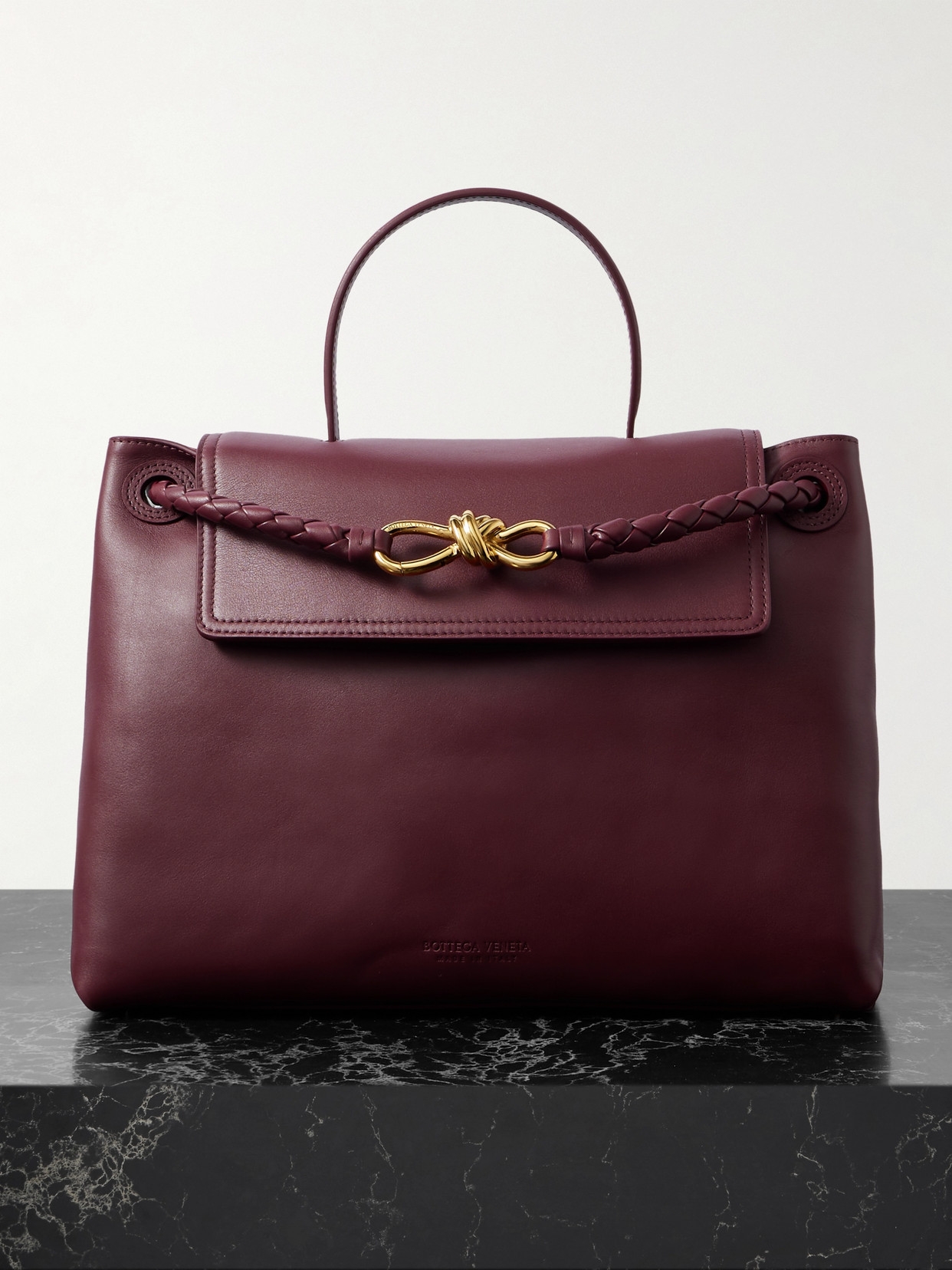 Bottega Veneta Ciao Ciao Medium Leather Tote Bag In Burgundy
