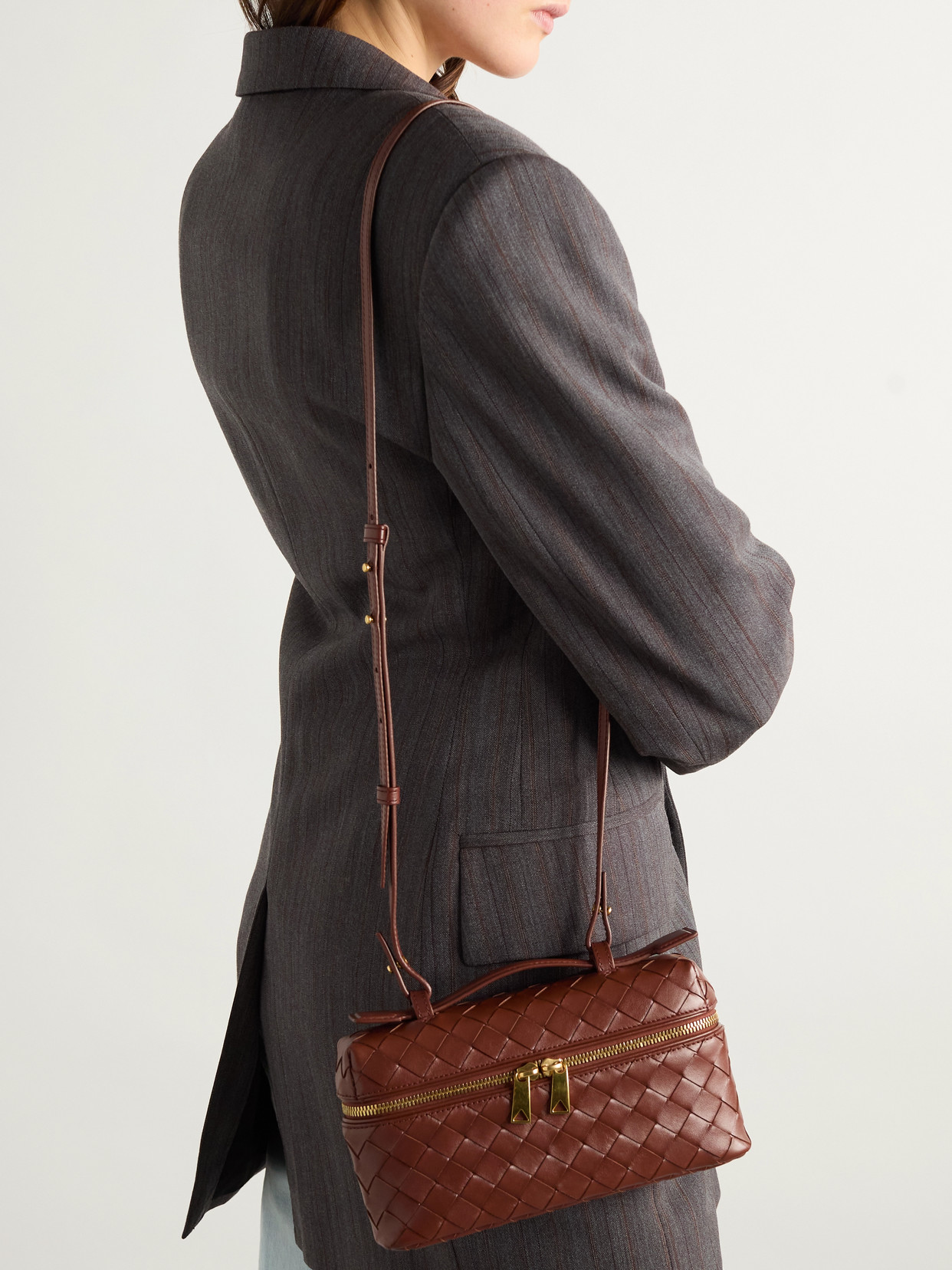 Bang Bang Intrecciato Leather Tote
