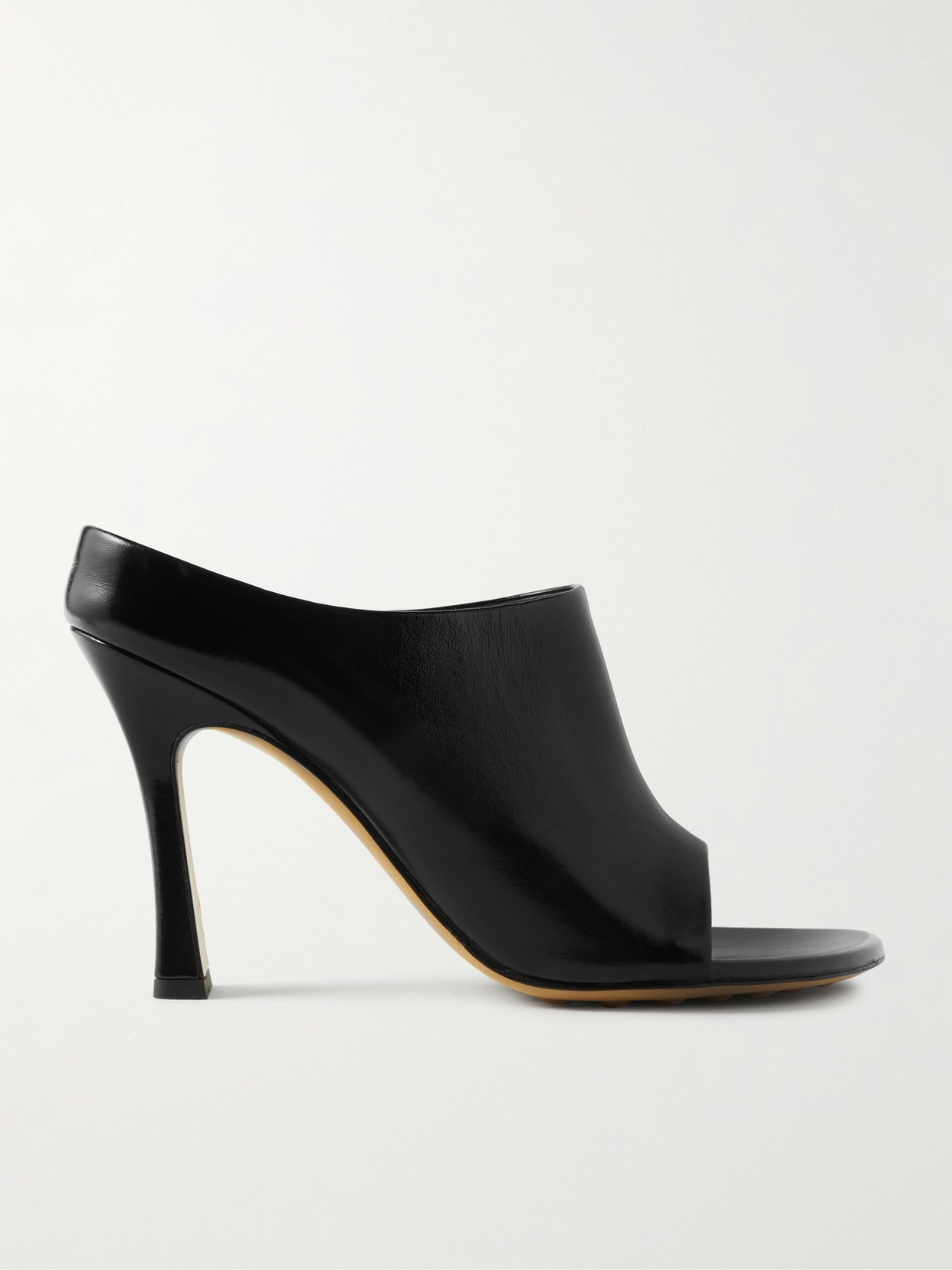 Bottega Veneta Rana Leather Mules In Black