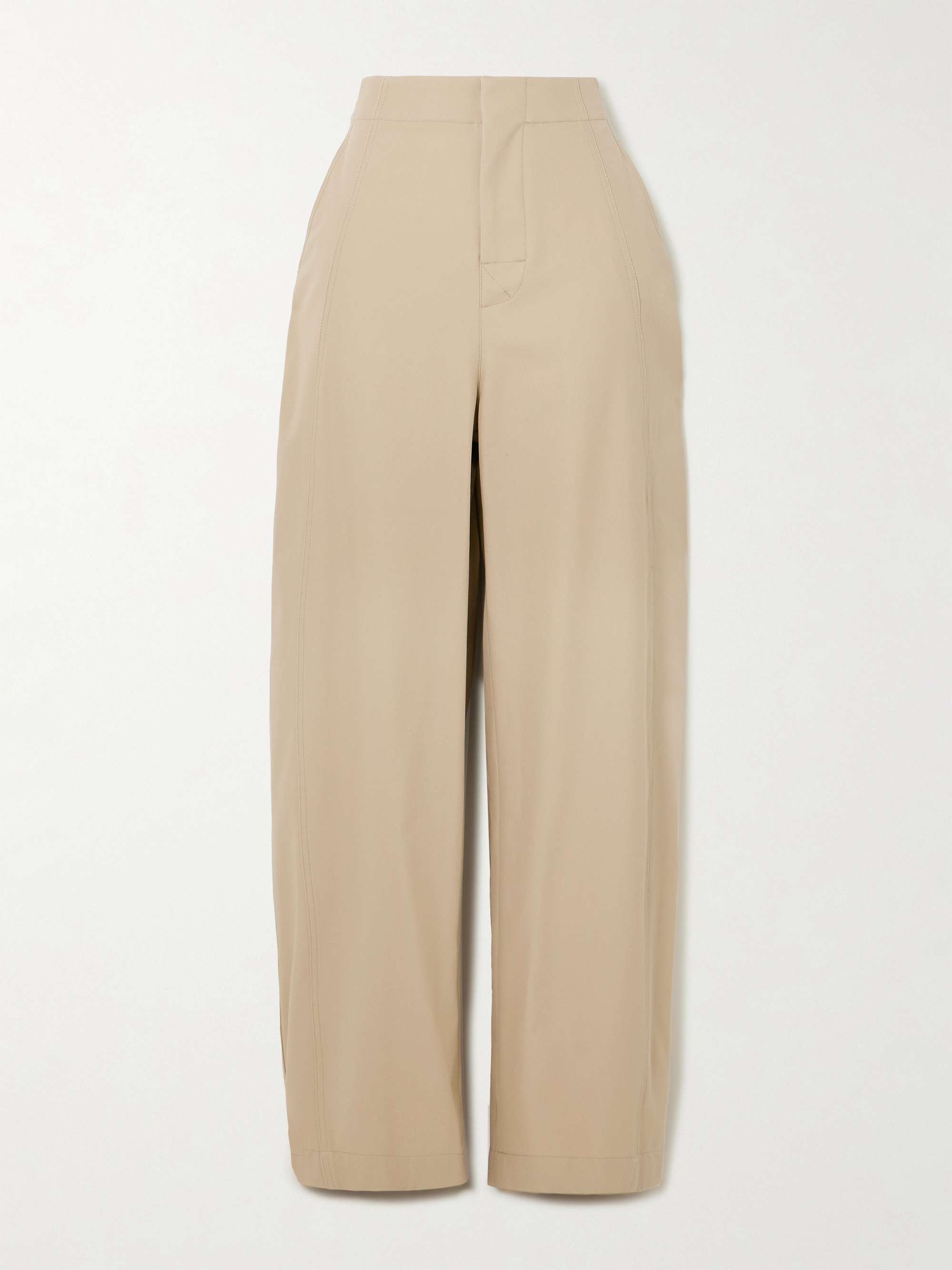 BOTTEGA VENETA Cotton-twill barrel-leg pants | NET-A-PORTER BOTTEGA VENETA Cotton-twill barrel-leg pants | NET-A-PORTER