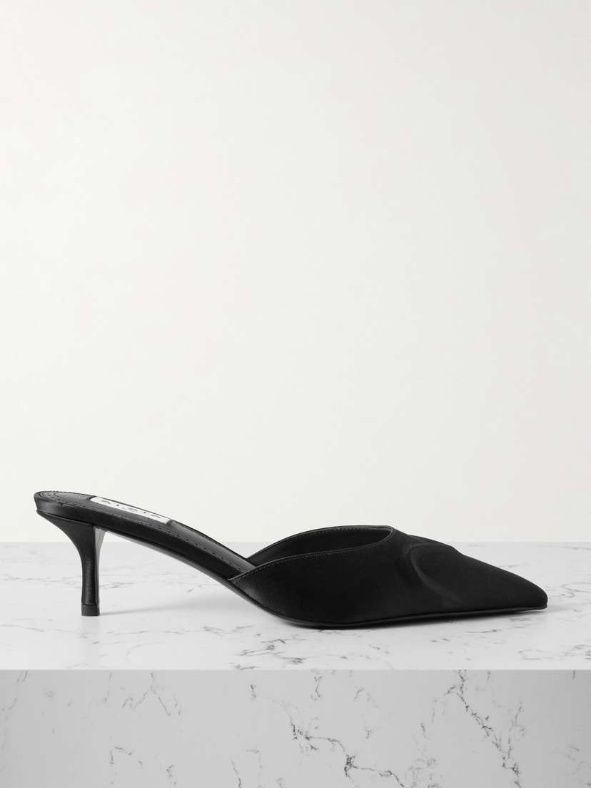 Alaïa — 55 satin mules