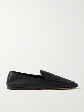 The Row Hereditas textured-leather loafers