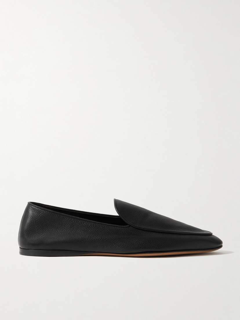 The Row Hereditas Textured-leather Loafers