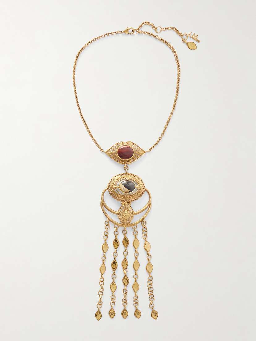 Chloé tone Jasper Necklace