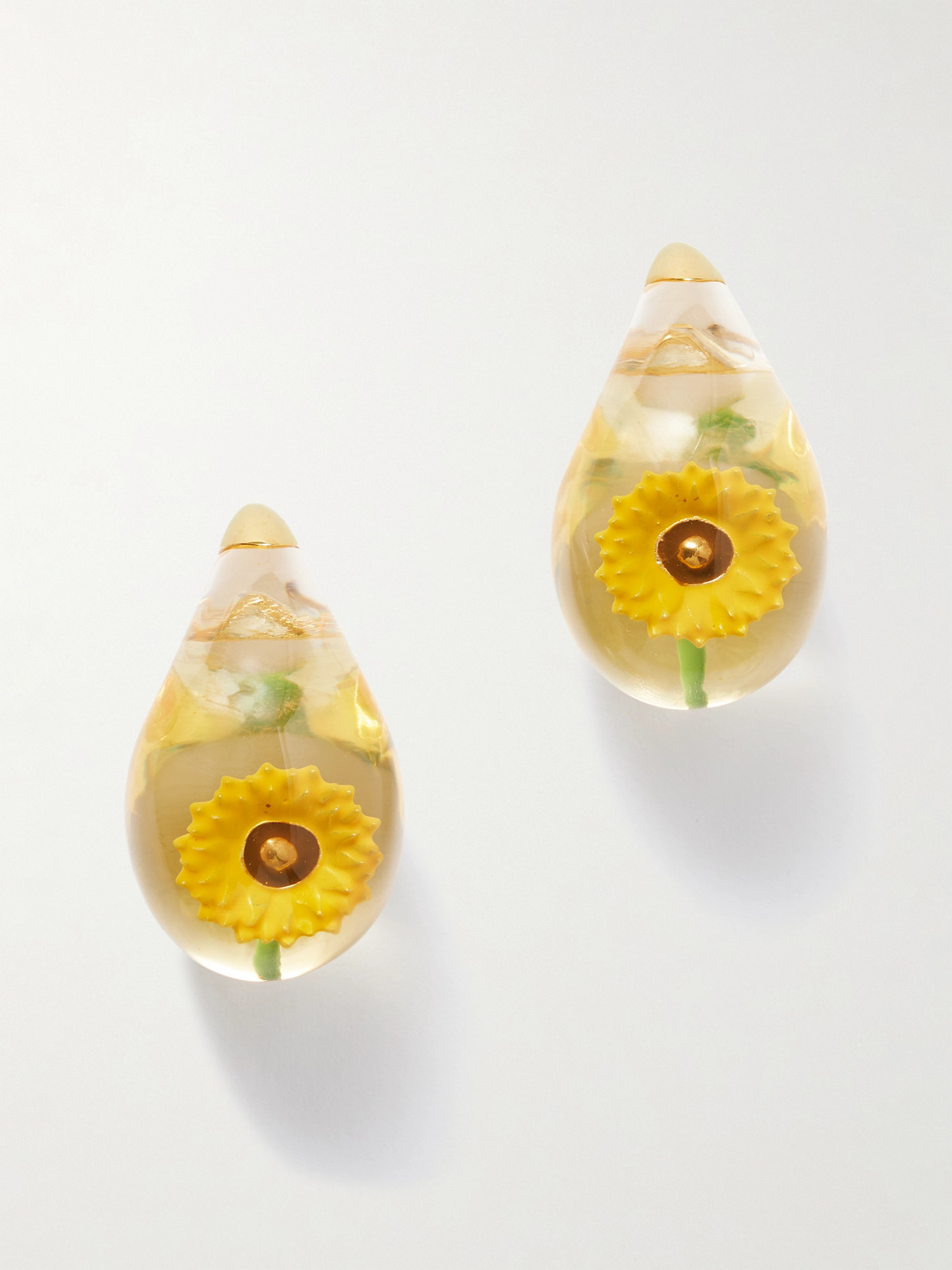 Bottega Veneta Gold-plated Resin Earrings