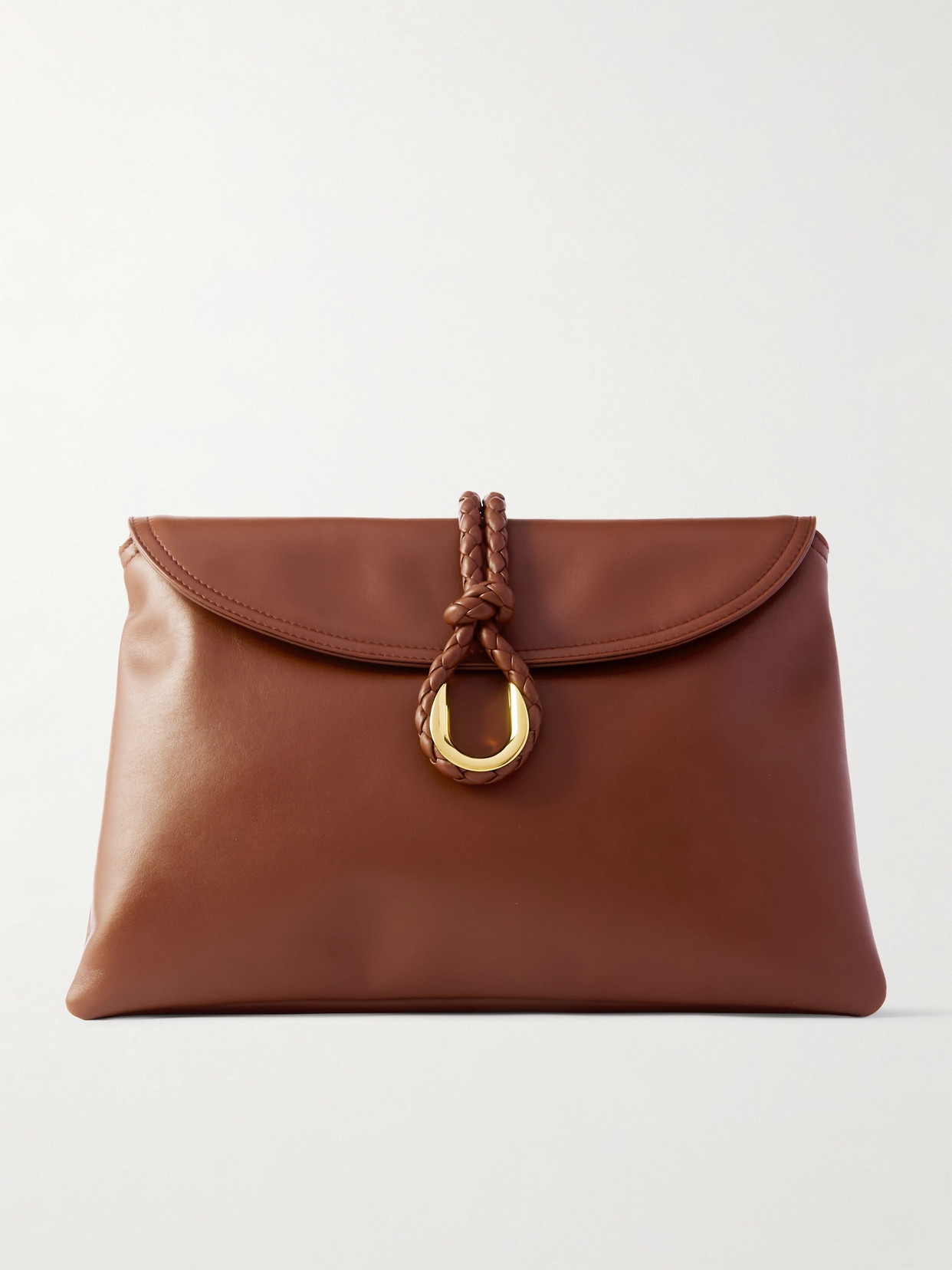 Bottega Veneta Liberta Medium Leather Shoulder Bag In Brown
