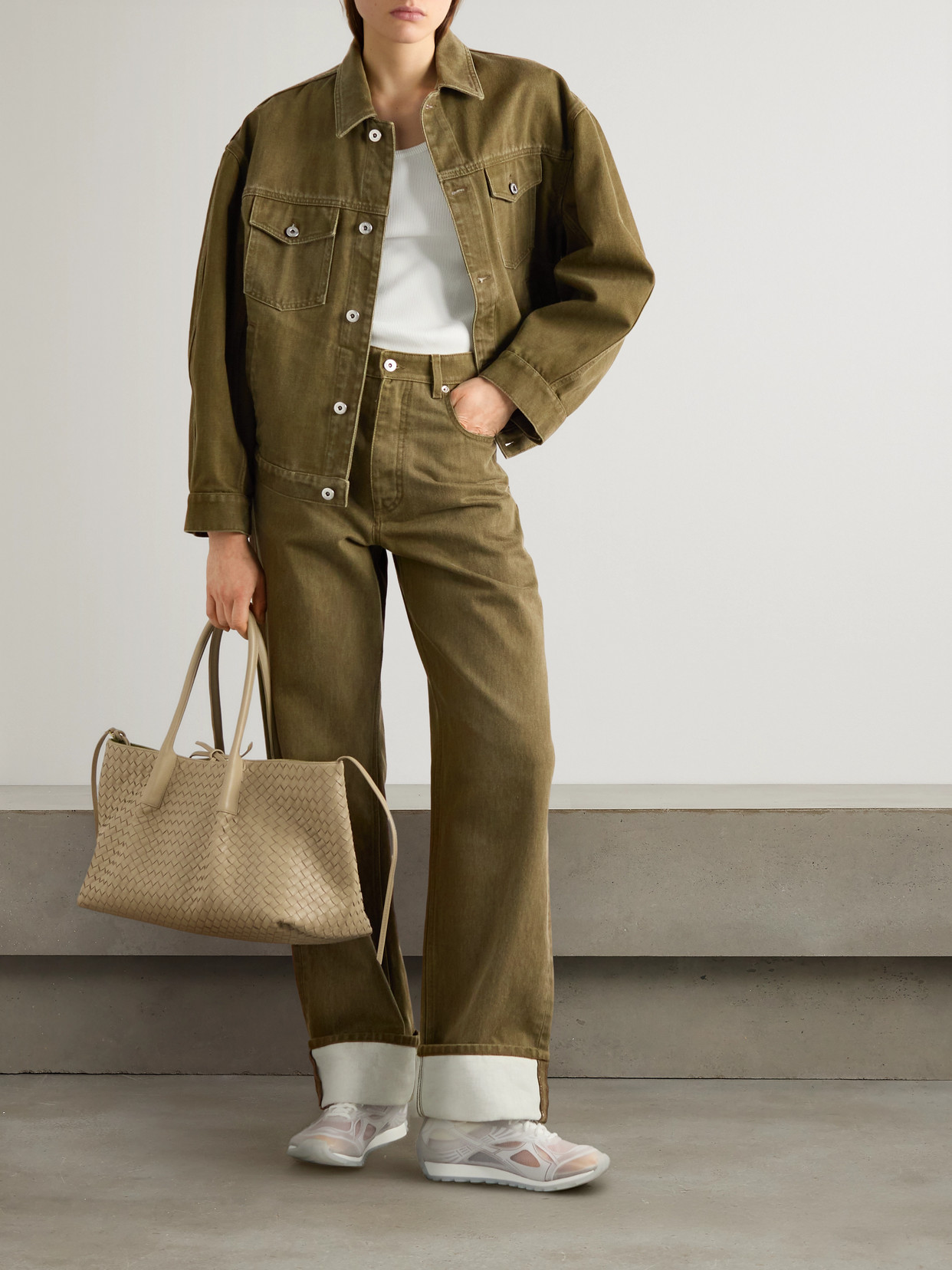 Appliquéd High-Rise Wide- Leg