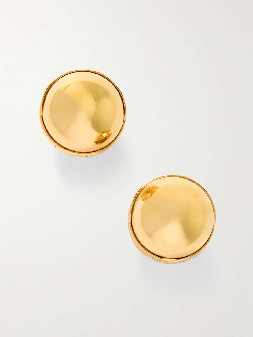 Alaïa Sphere Gold-tone Earrings
