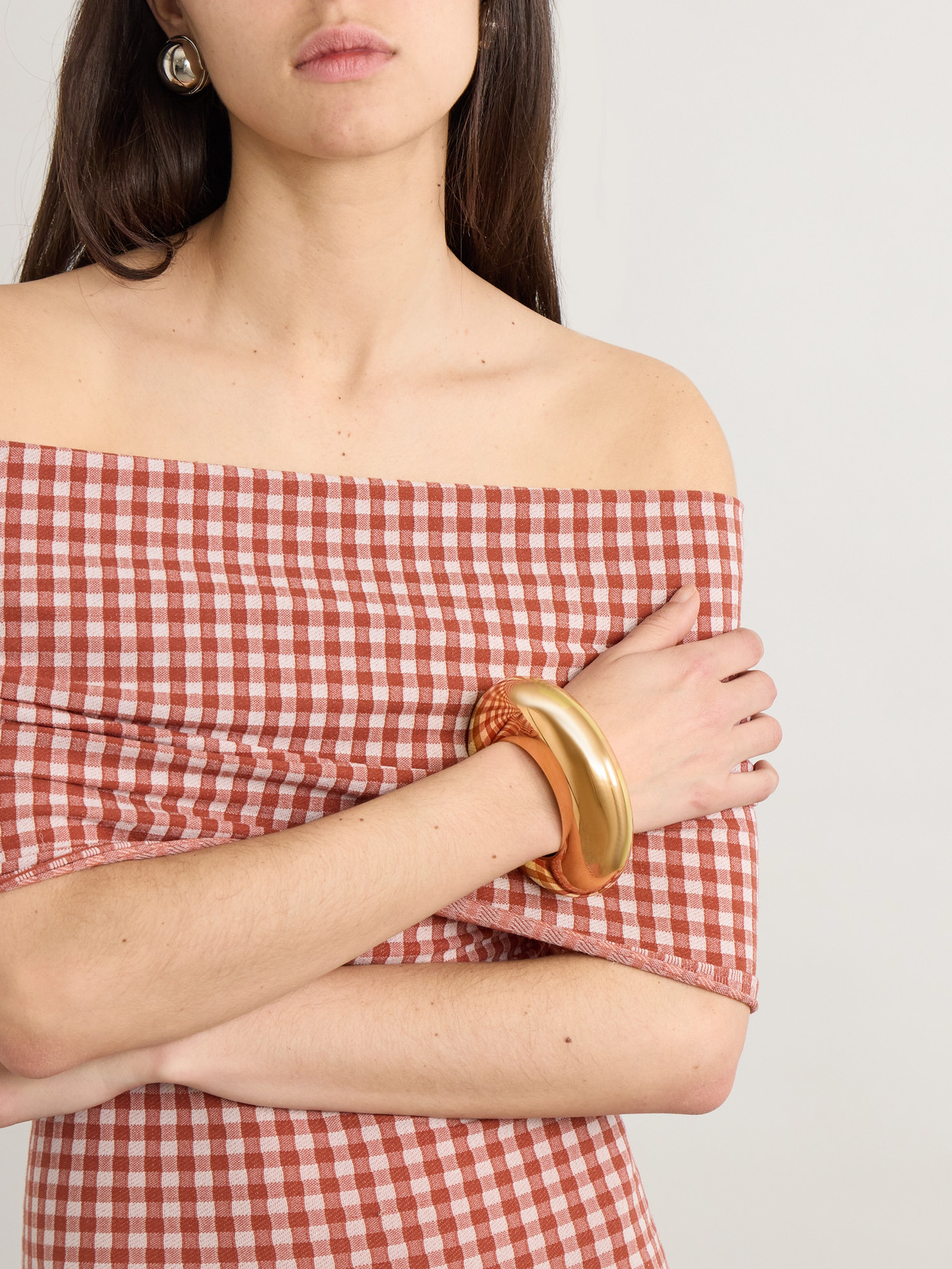 Alaïa Bumper Gold-tone Cuff