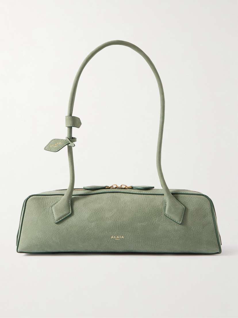 Alaïa Le Teckel Medium Nubuck Shoulder Bag