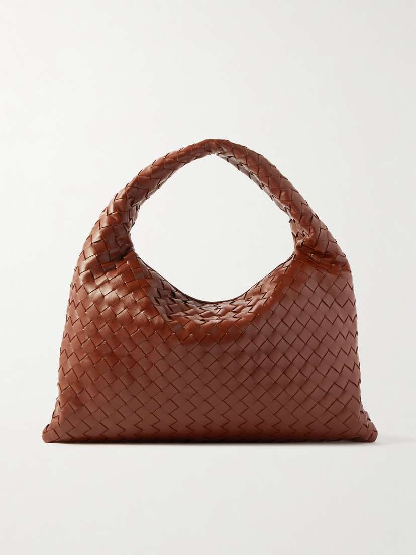 Bottega Veneta Hop Medium Intrecciato Leather Tote