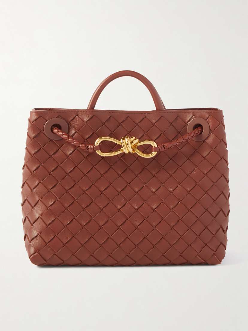 Bottega Veneta Andiamo Small Intrecciato Leather Tote