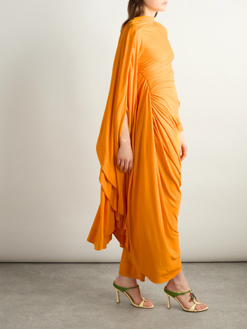Bottega Veneta Draped gathered jersey maxi dress