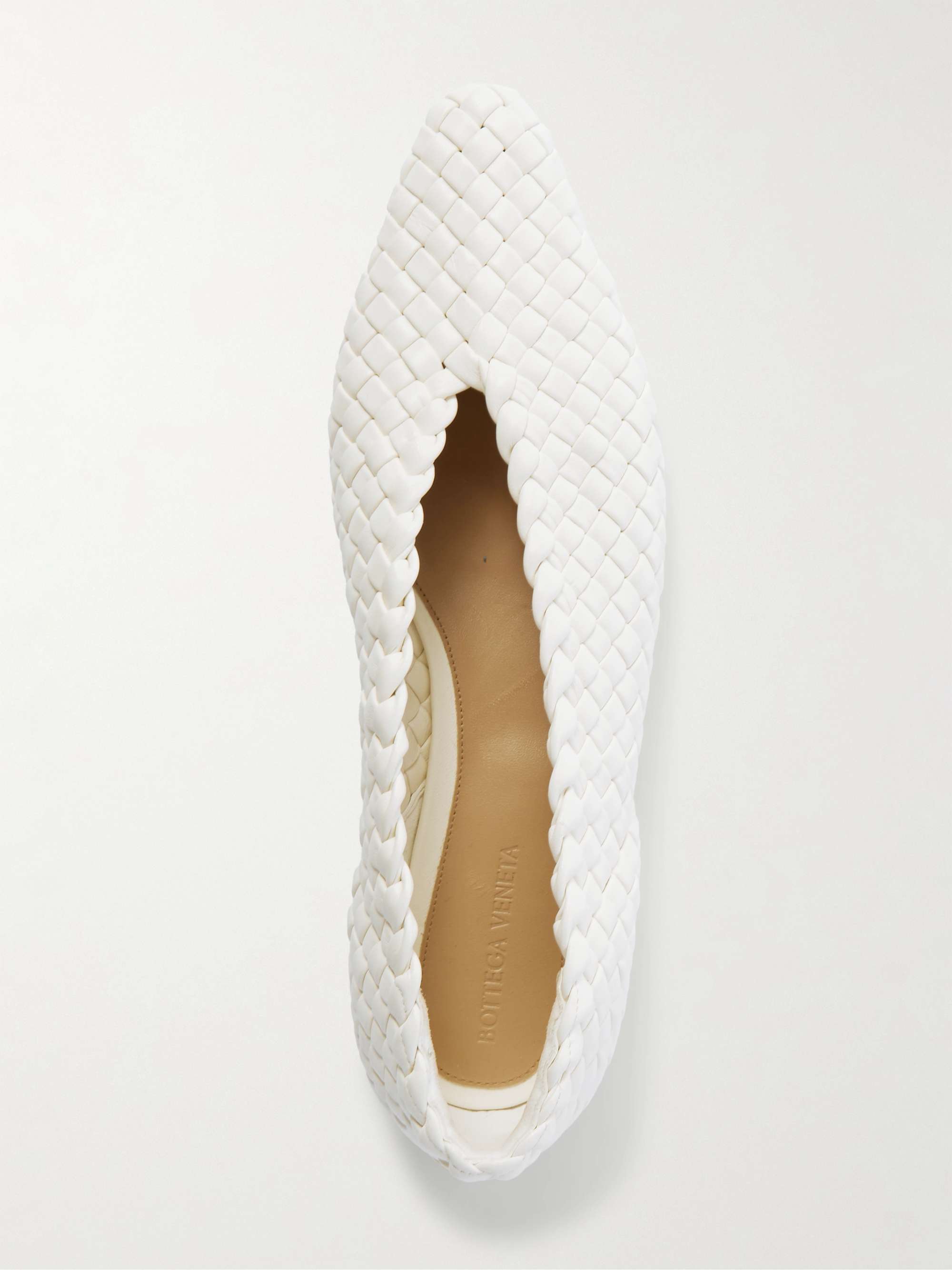 BOTTEGA VENETA Sofia intrecciato leather point-toe flat