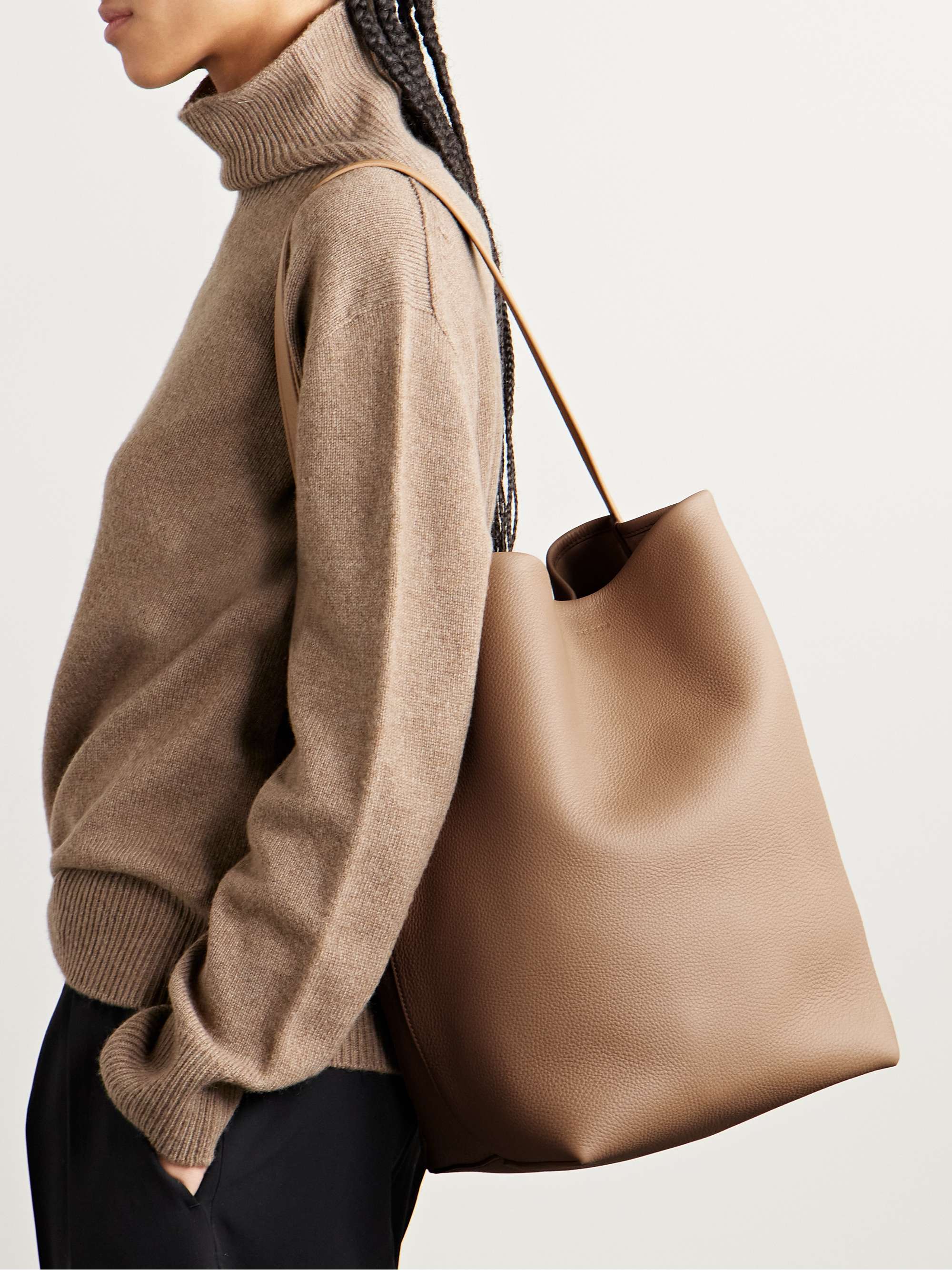 THE ROW N/S Park textured-leather tote