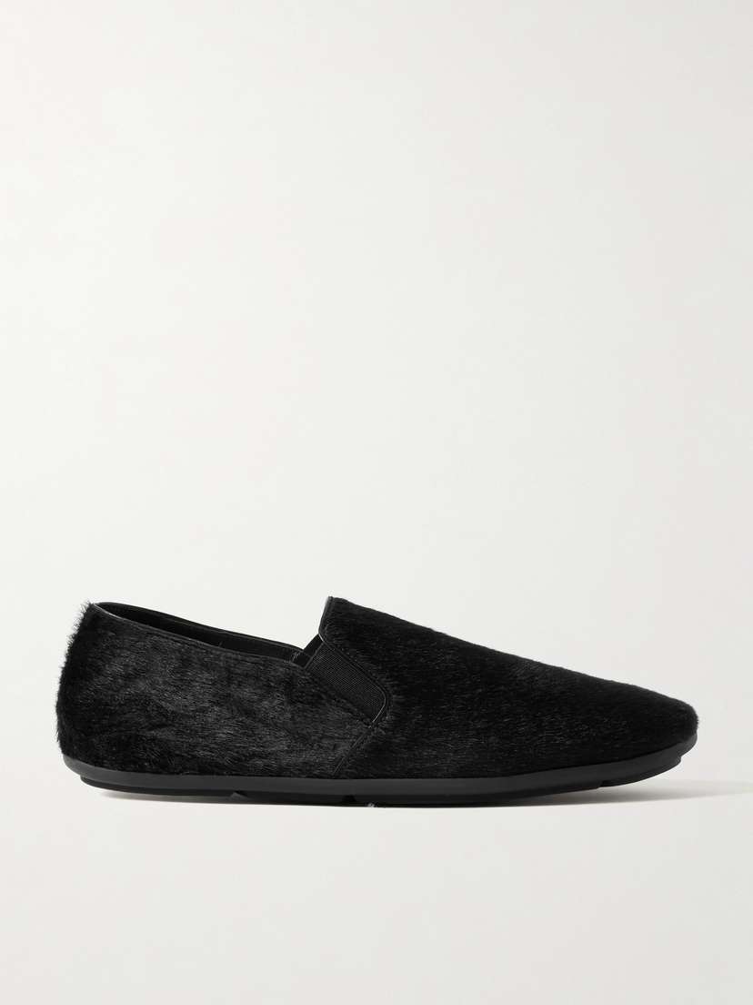 The Row Vincit Calf Hair Loafers