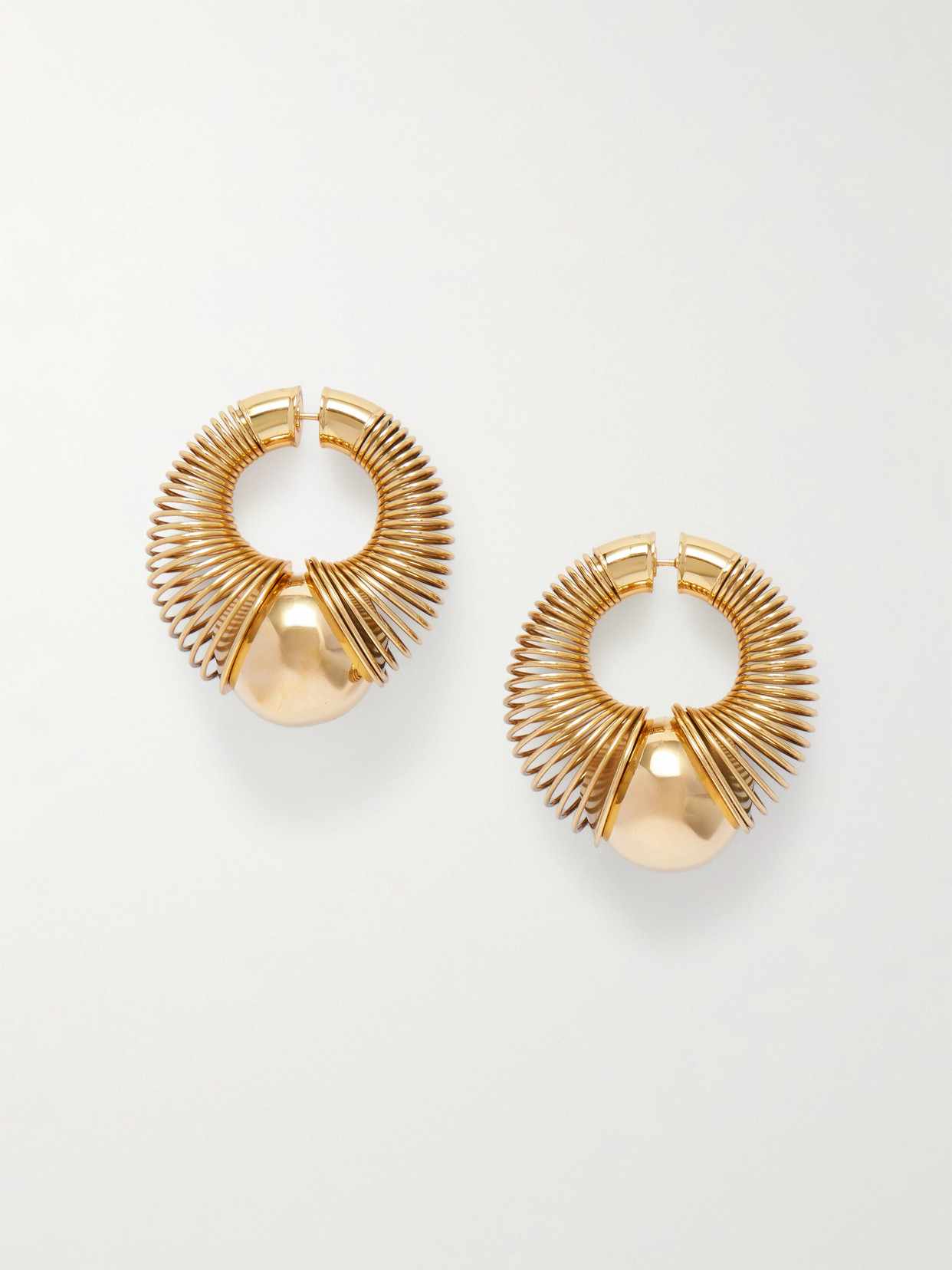 Alaïa Gold-tone Hoop Earrings
