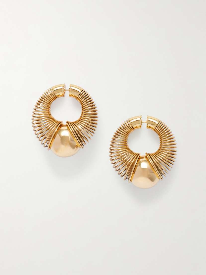 Alaïa tone Hoop Earrings