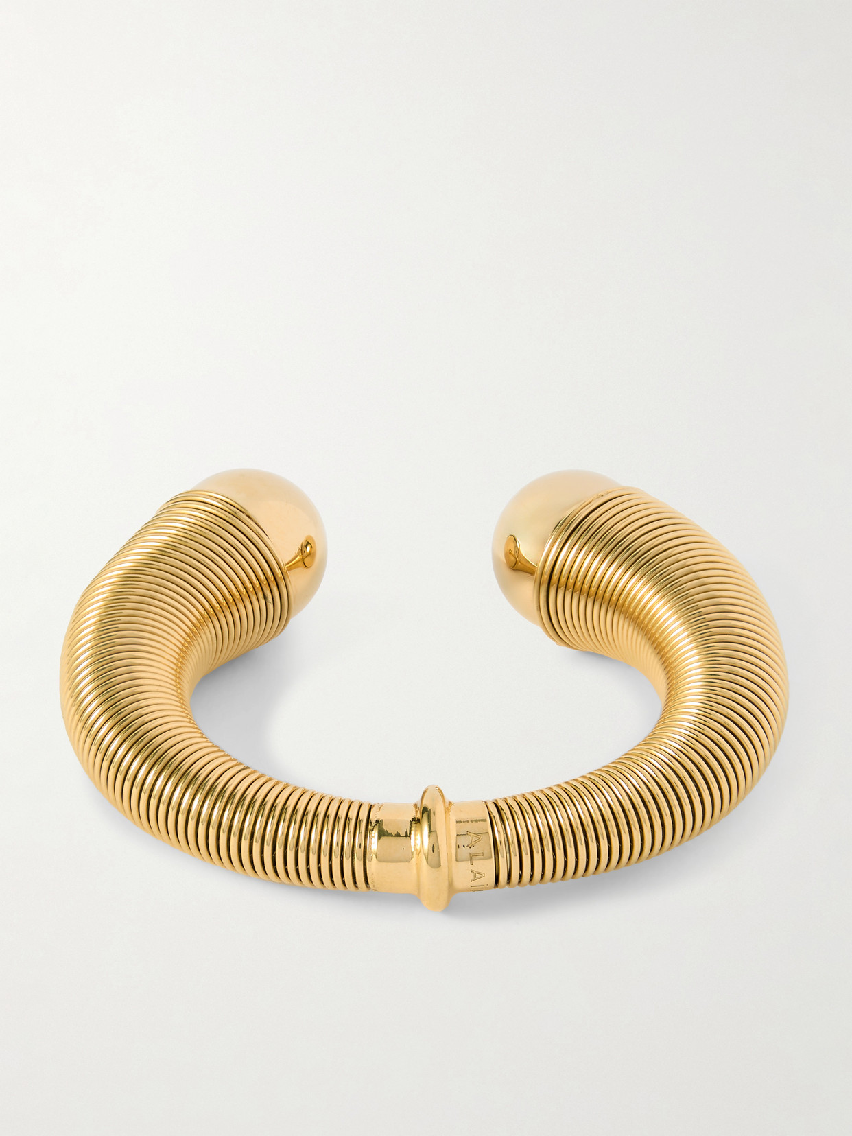 Alaïa Sphere Gold-tone Cuff In Gold