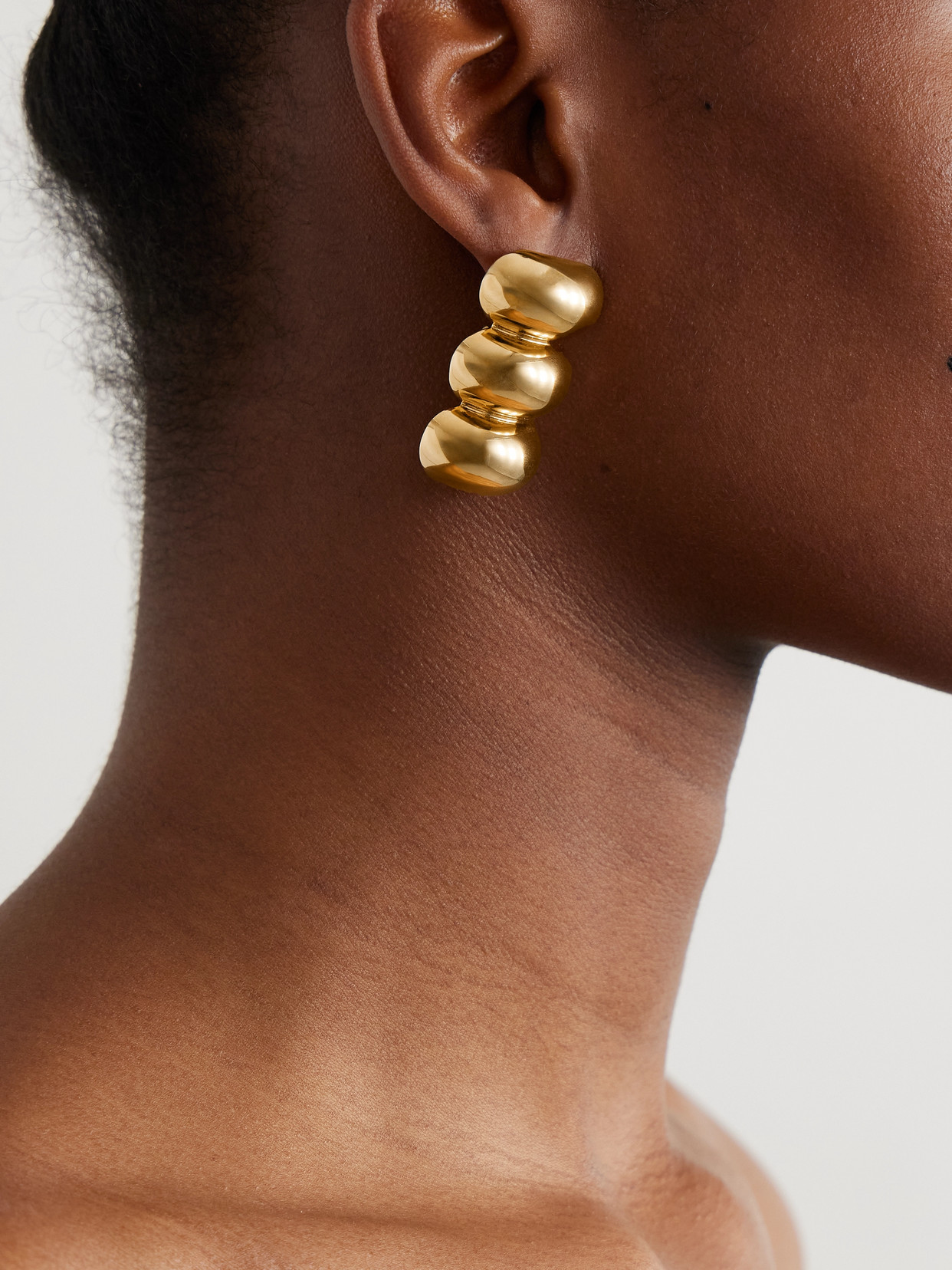 ALAÏA GOLD-TONE EARRINGS
