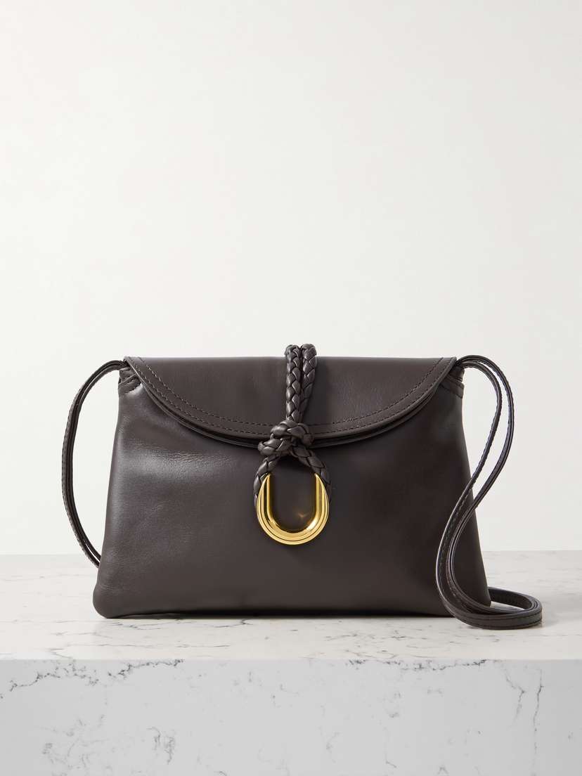 Bottega Veneta Liberta Mini Intrecciato Leather Shoulder Bag