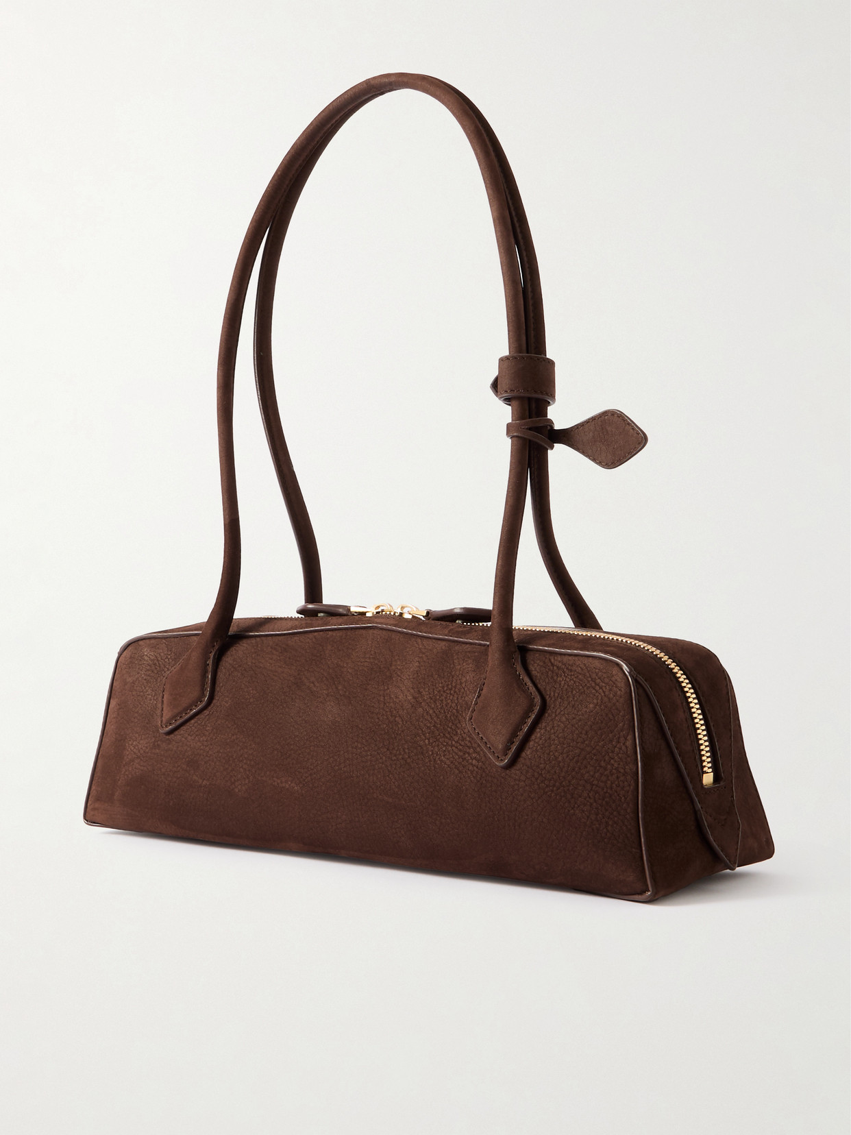 Alaïa Le Teckel Medium Nubuck Shoulder Bag