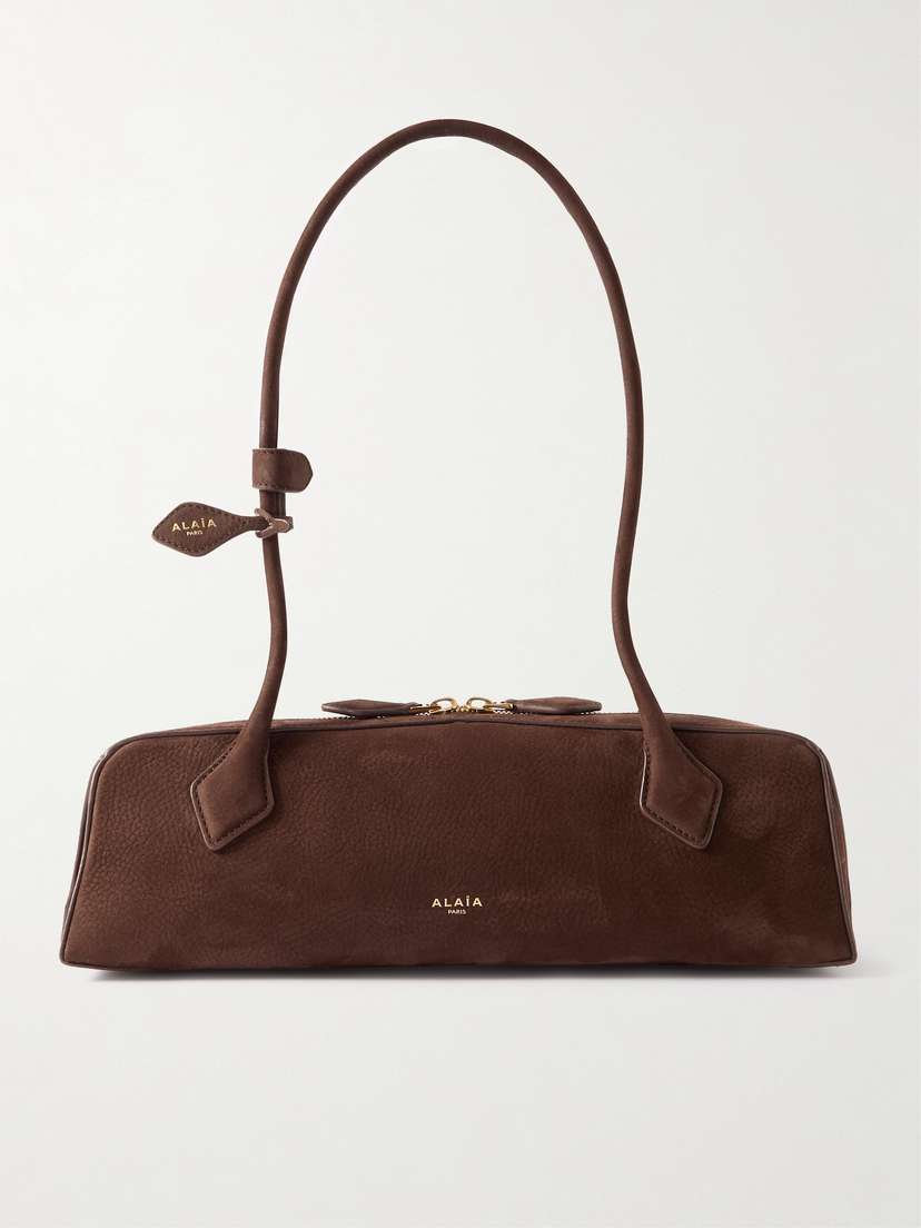 Alaïa Le Teckel Medium Nubuck Shoulder Bag