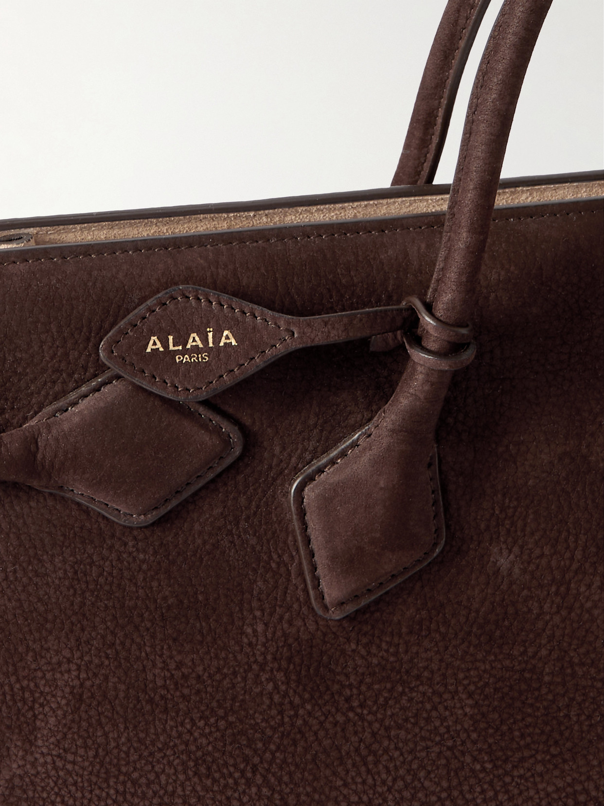 ALAÏA EAST WEST NUBUCK TOTE