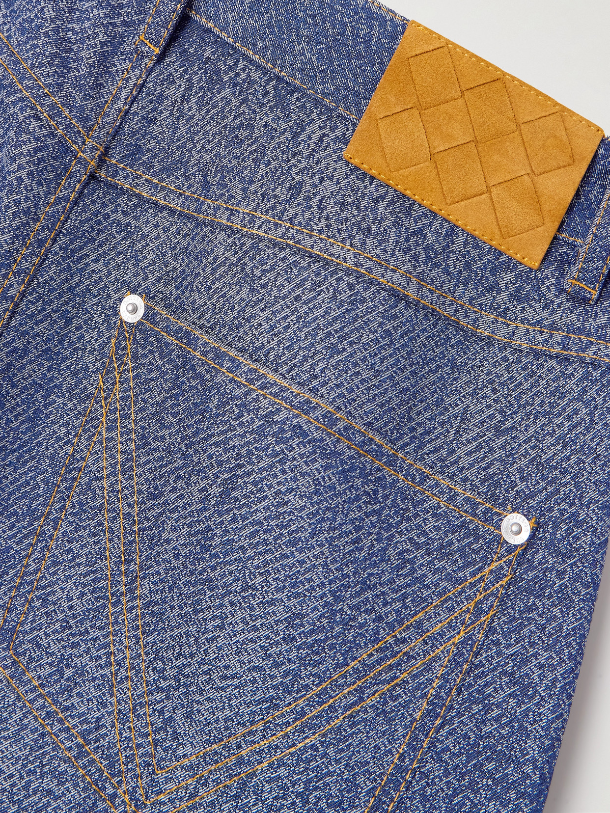 Bottega Veneta Wool And Cotton-blend Twill Wide-leg Pants In Blue