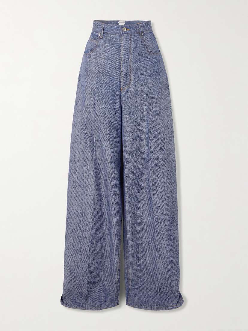 Bottega Veneta Wool And Cotton-blend Twill Wide-leg Pants