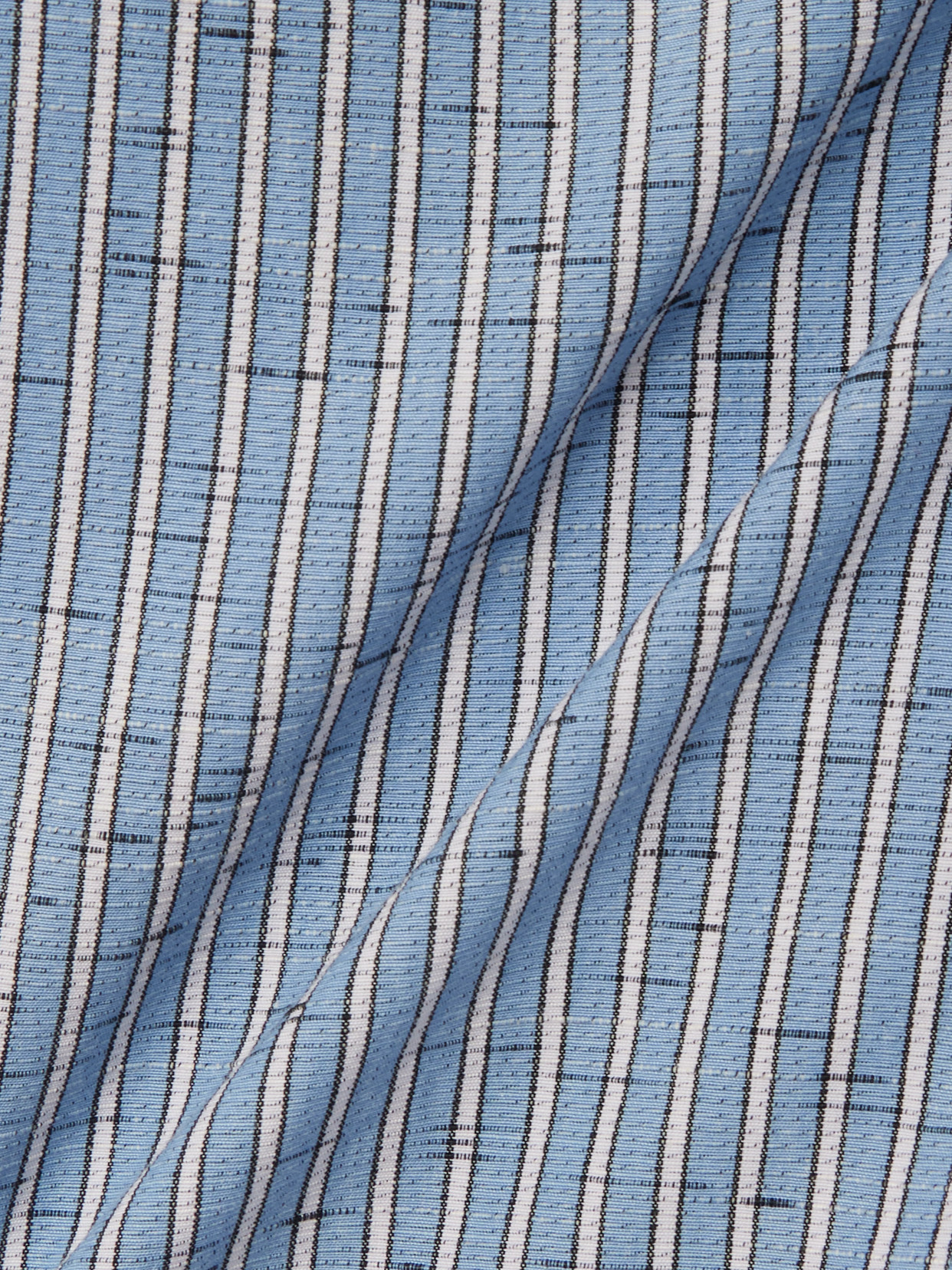 Bottega Veneta Oversized Striped Cotton-blend Shirt In Blue