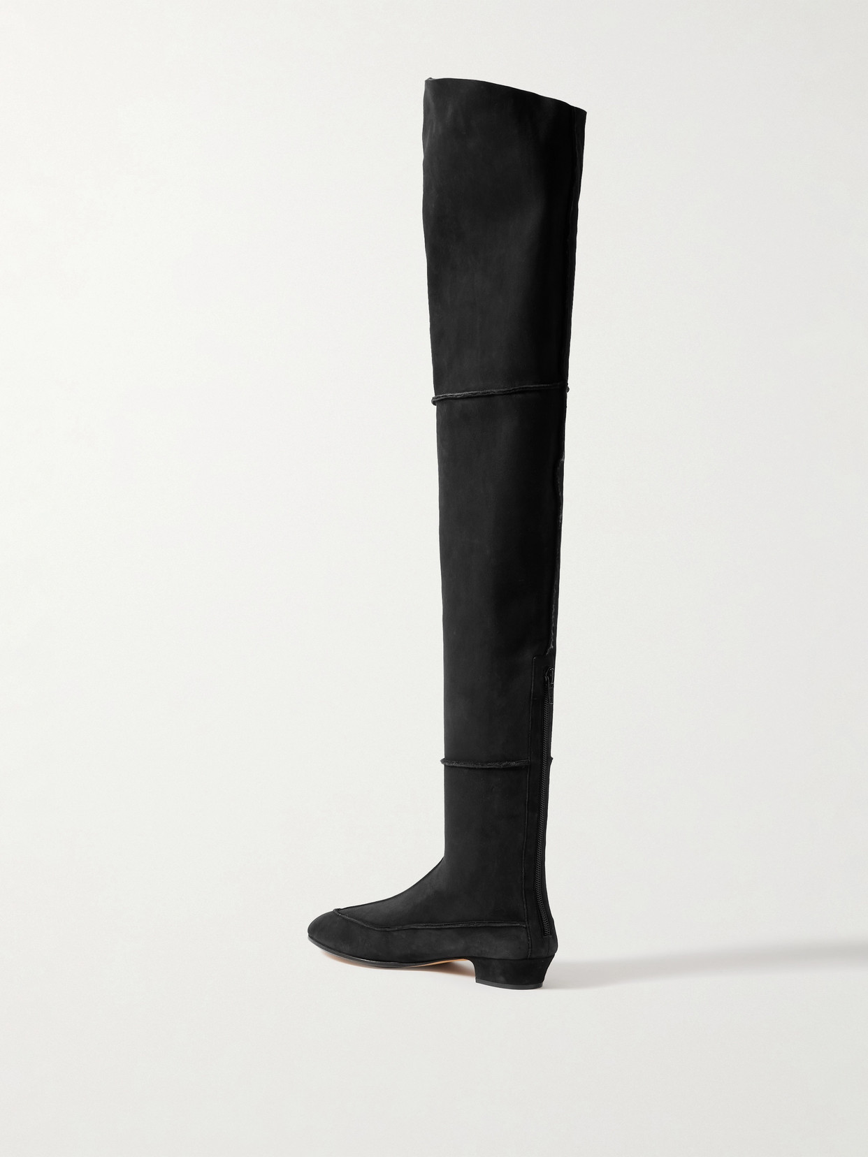 The Row Hereditas Shearling Over-the-knee Boots In Black