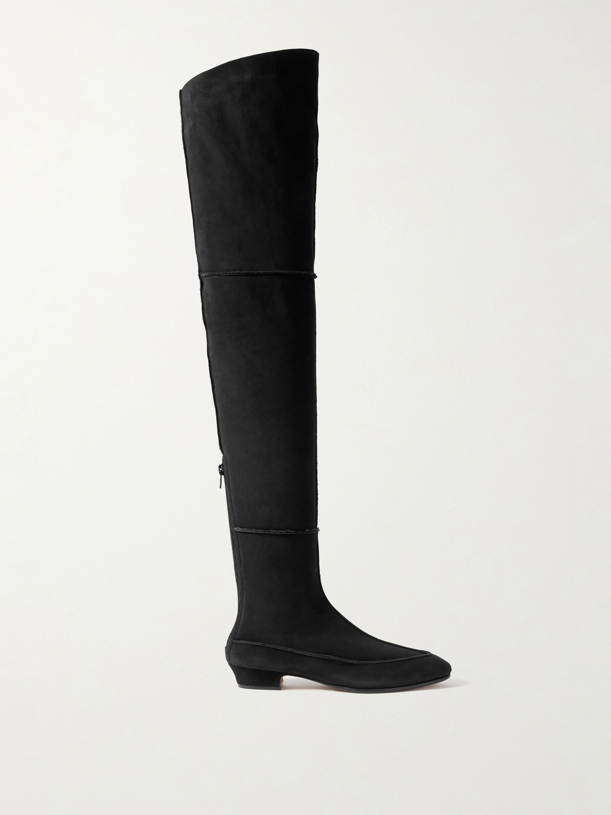 The Row Hereditas Shearling Over-the-knee Boots In Black