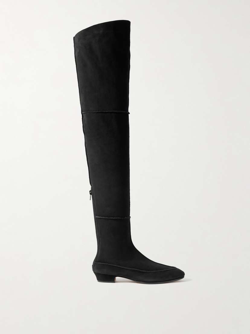 The Row Hereditas Shearling Over-the-knee Boots