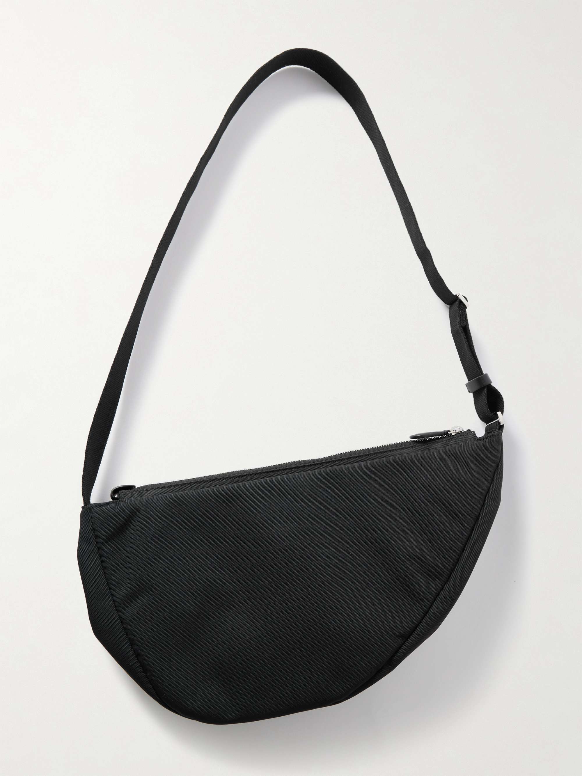 THE ROW Slouchy Banana Two leather-trimmed canvas shoulder bag