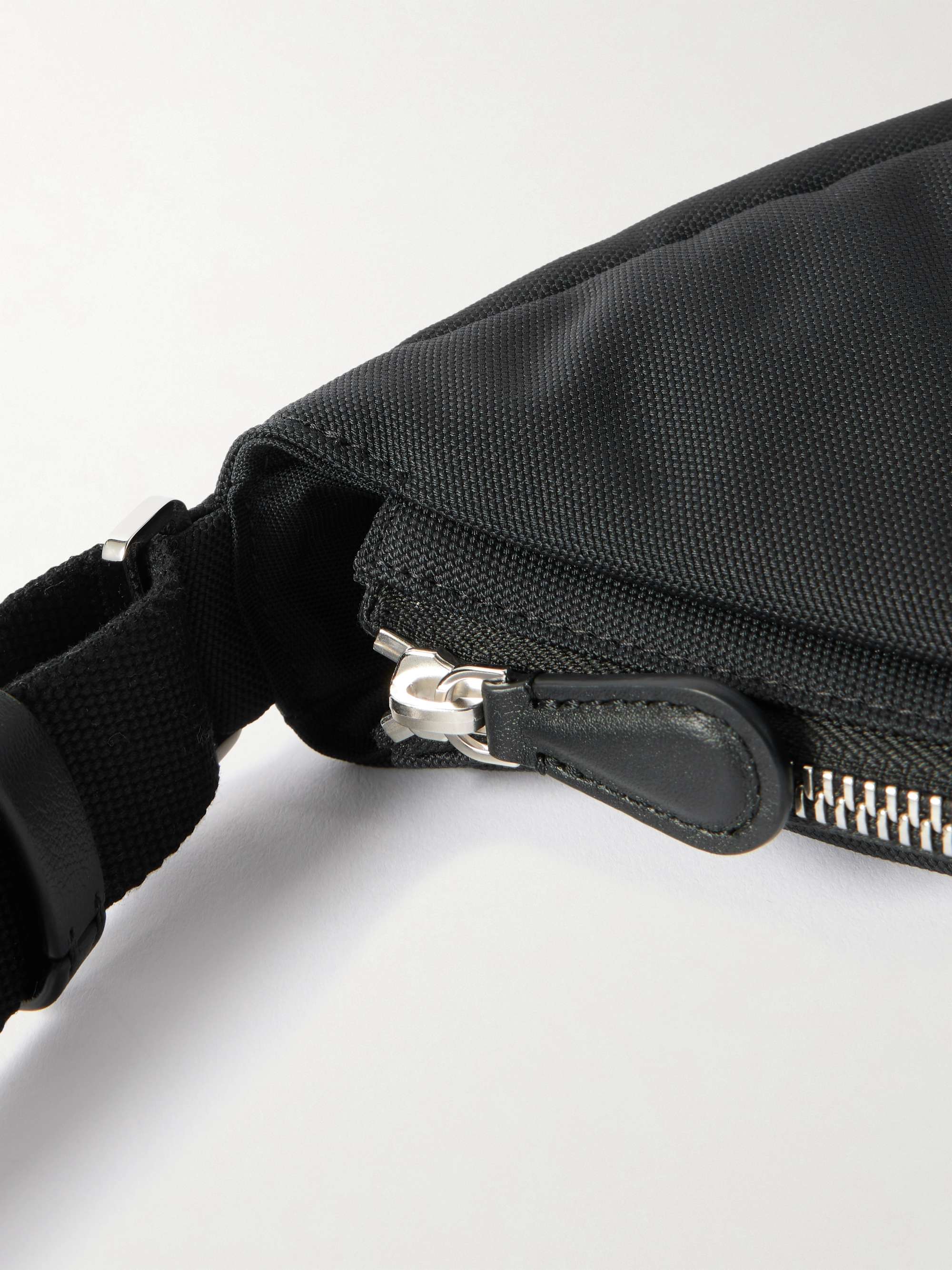 THE ROW Slouchy Banana Two leather-trimmed canvas shoulder bag