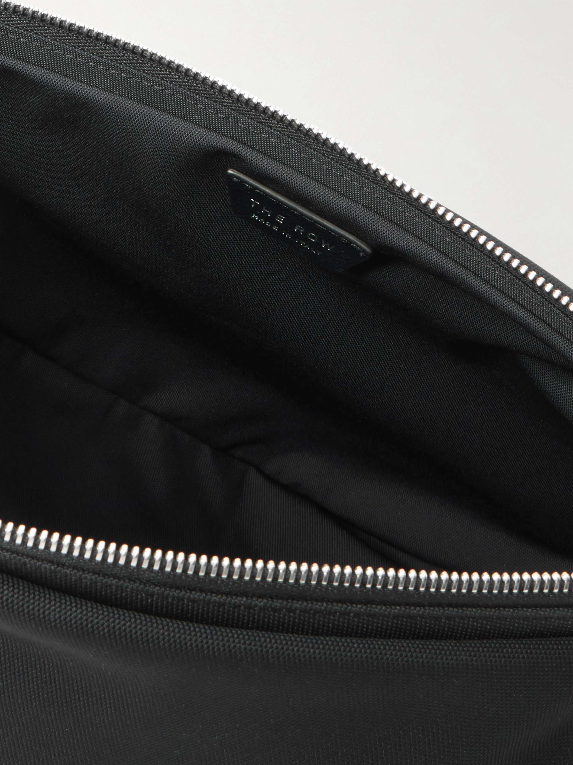 THE ROW Slouchy Banana Two leather-trimmed canvas shoulder bag