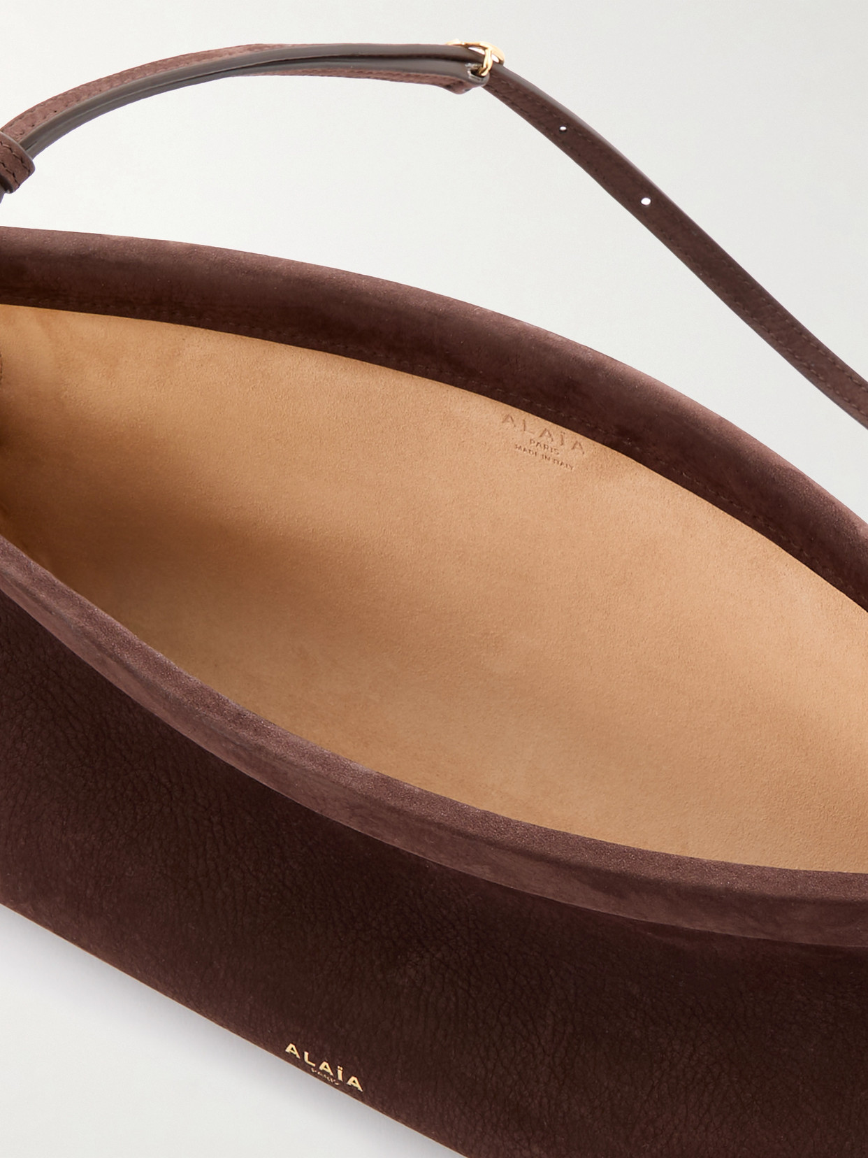 Alaïa Le Click Medium Suede Shoulder Bag