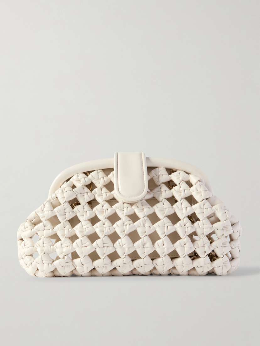 Bottega Veneta Lauren 1980 Small Knotted Leather Clutch