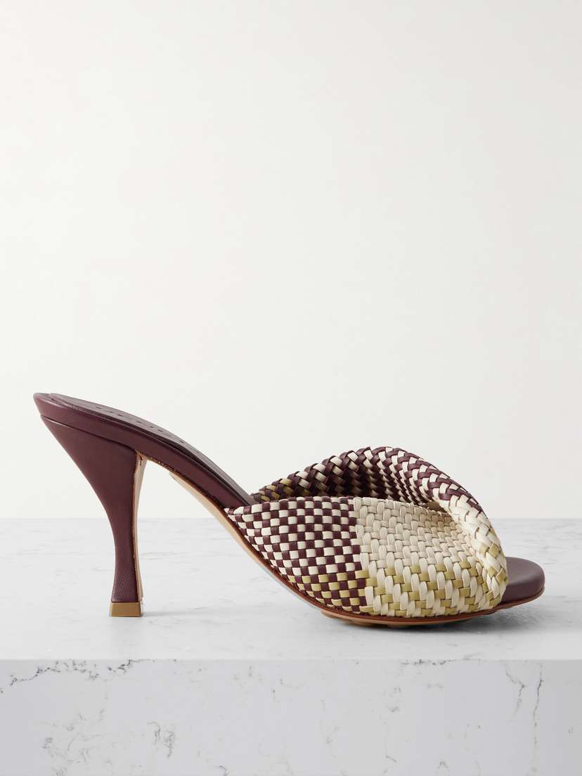 Bottega Veneta Blink Twisted Intrecciato Leather Mules