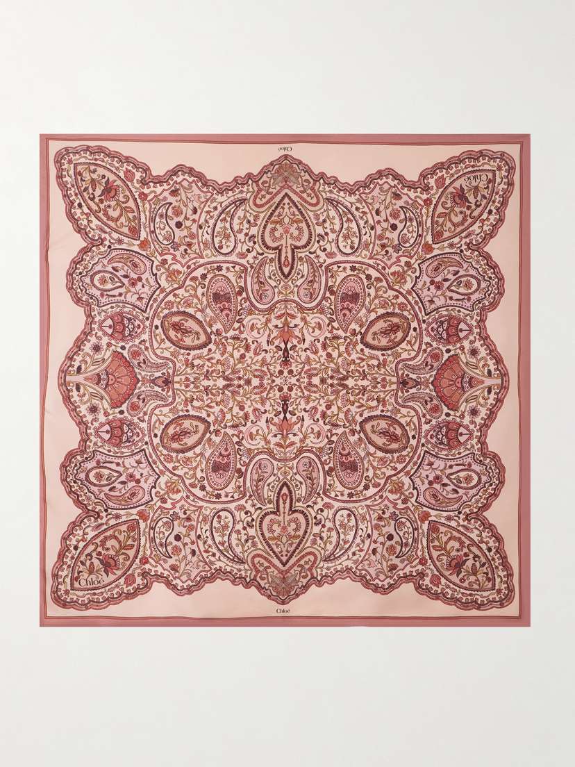Chloé Paisley-print Silk-twill Scarf