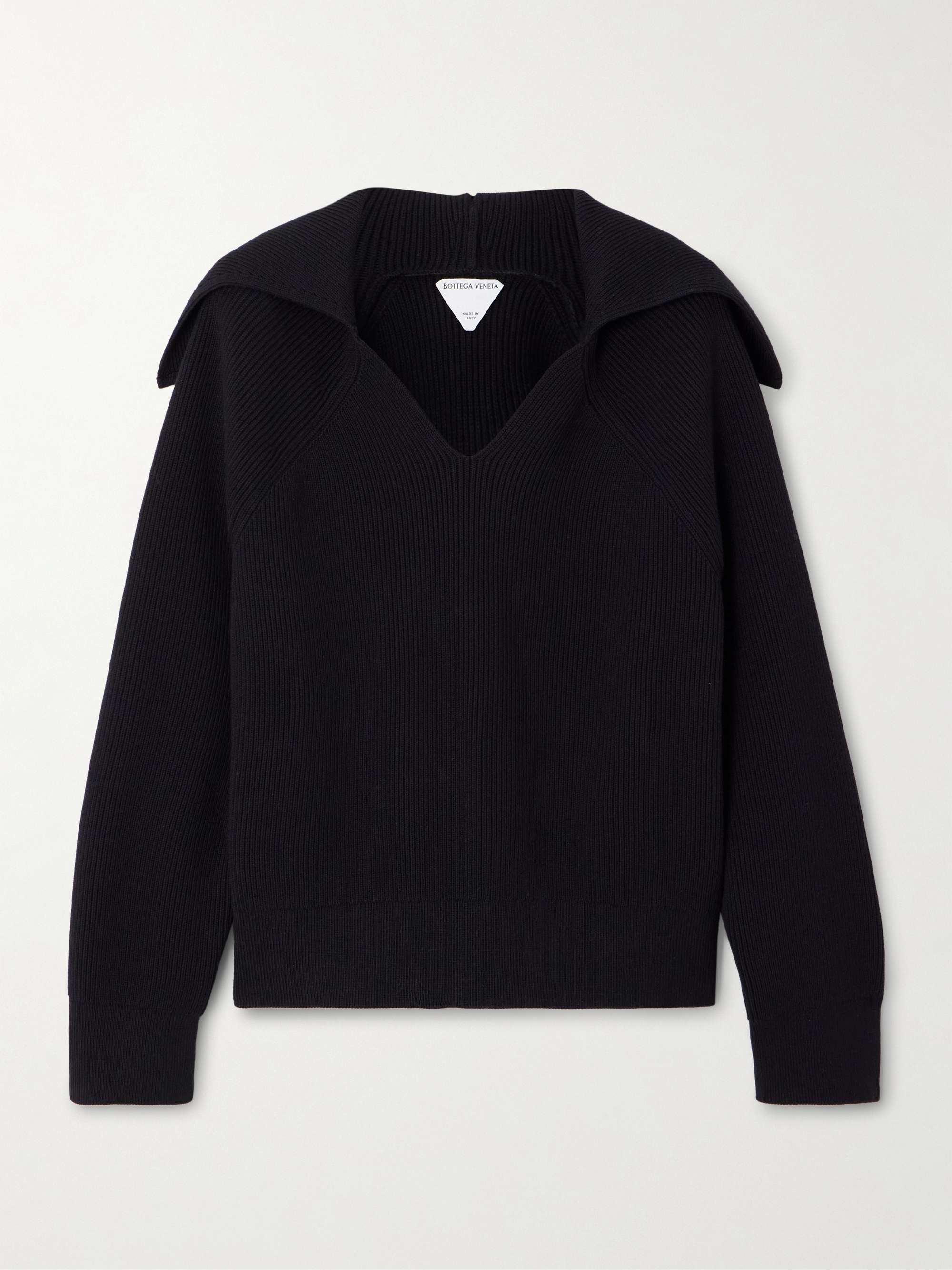 BOTTEGA VENETA Ribbed cotton-blend sweater | NET-A-PORTER BOTTEGA VENETA Ribbed cotton-blend sweater | NET-A-PORTER