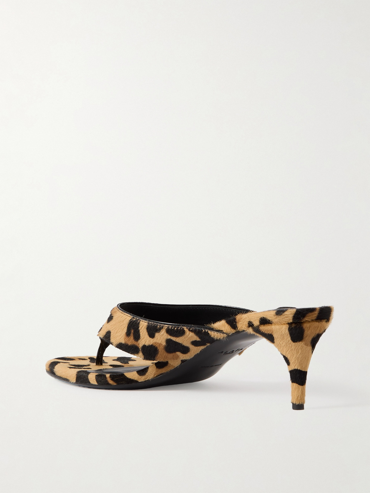 Alaïa Tong 55 Leopard-print Calf Hair Sandals