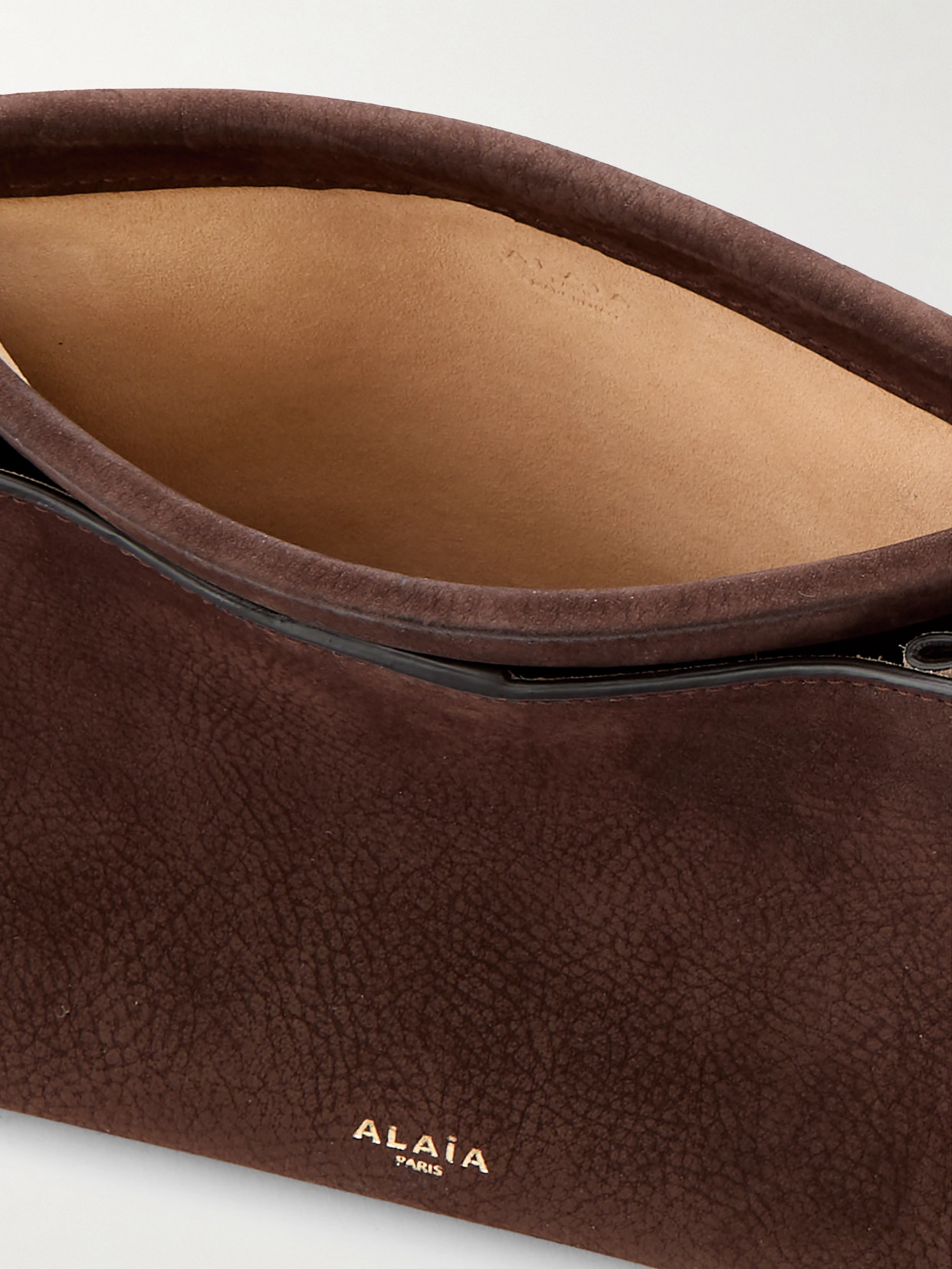 Alaïa Le Click Small Nubuck Shoulder Bag