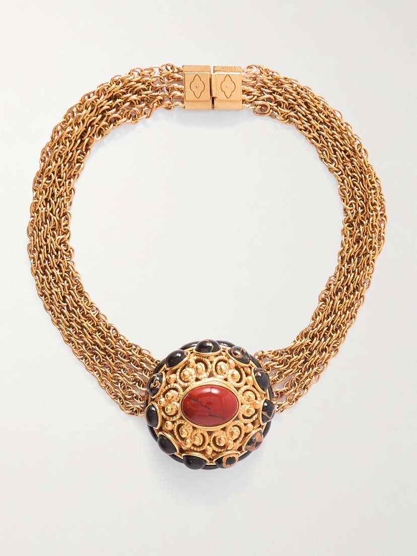 Chloé tone, Marble And Jasper Choker