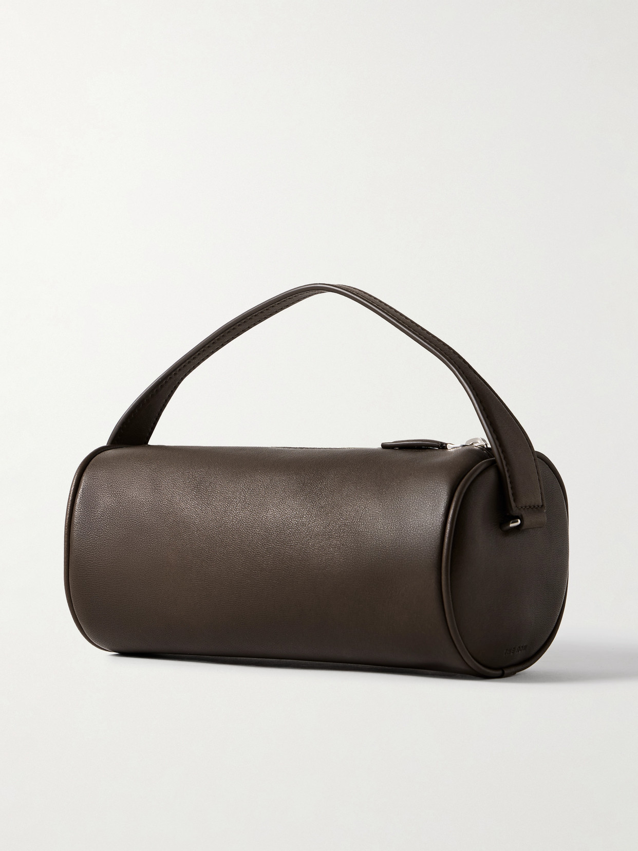 The Row Round 90's Leather Tote In Brown