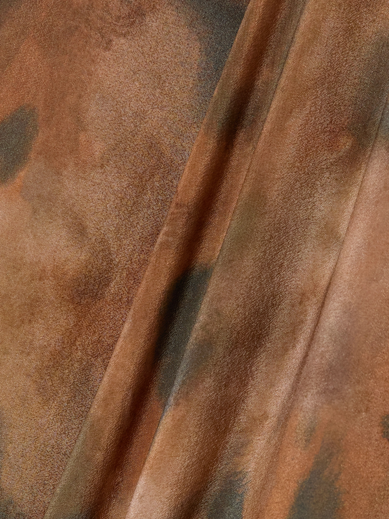 Cortana Mala Printed Silk Maxi Wrap Dress In Brown