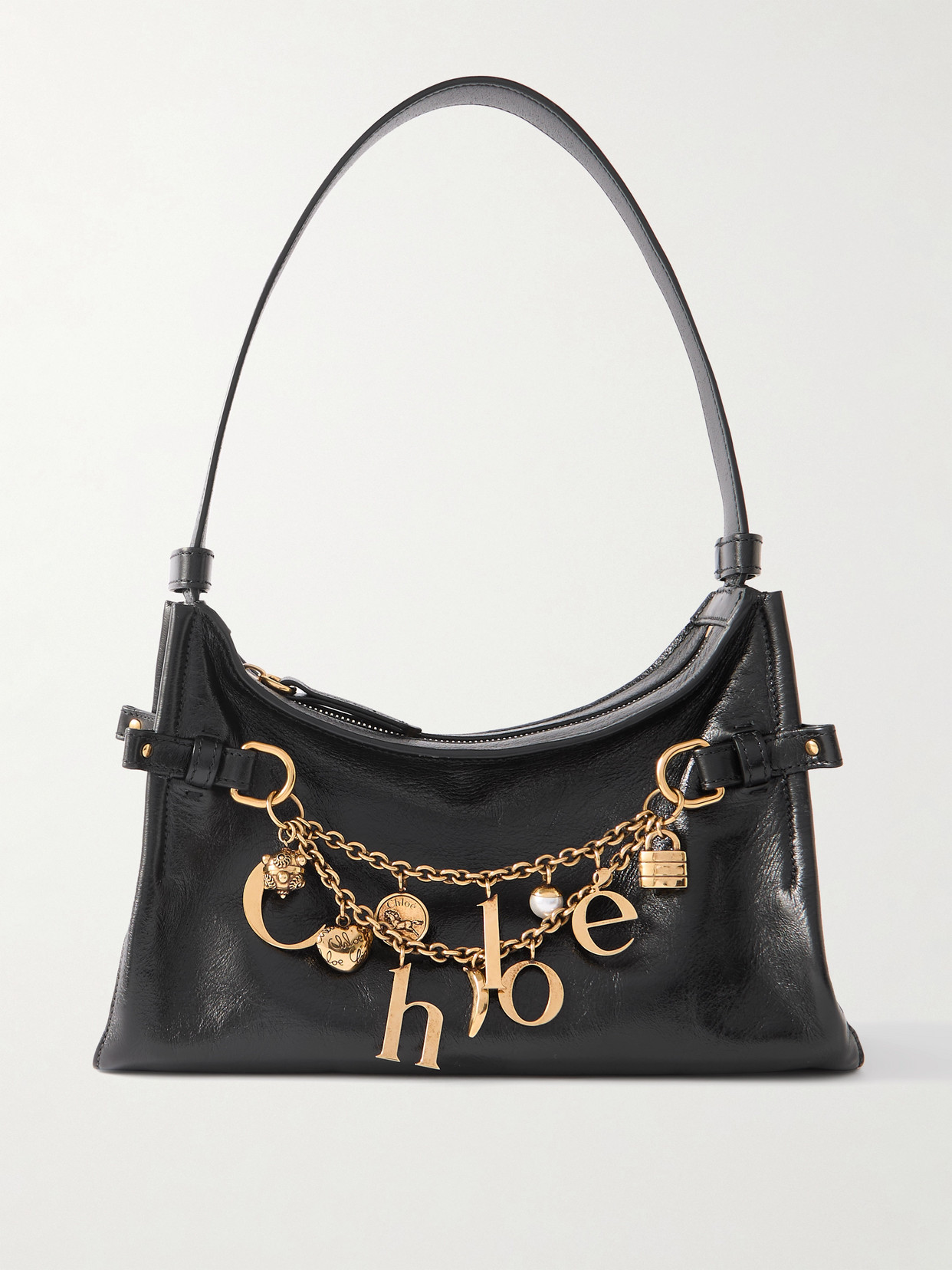 Chloé Embellished Leather Shoulder Bag