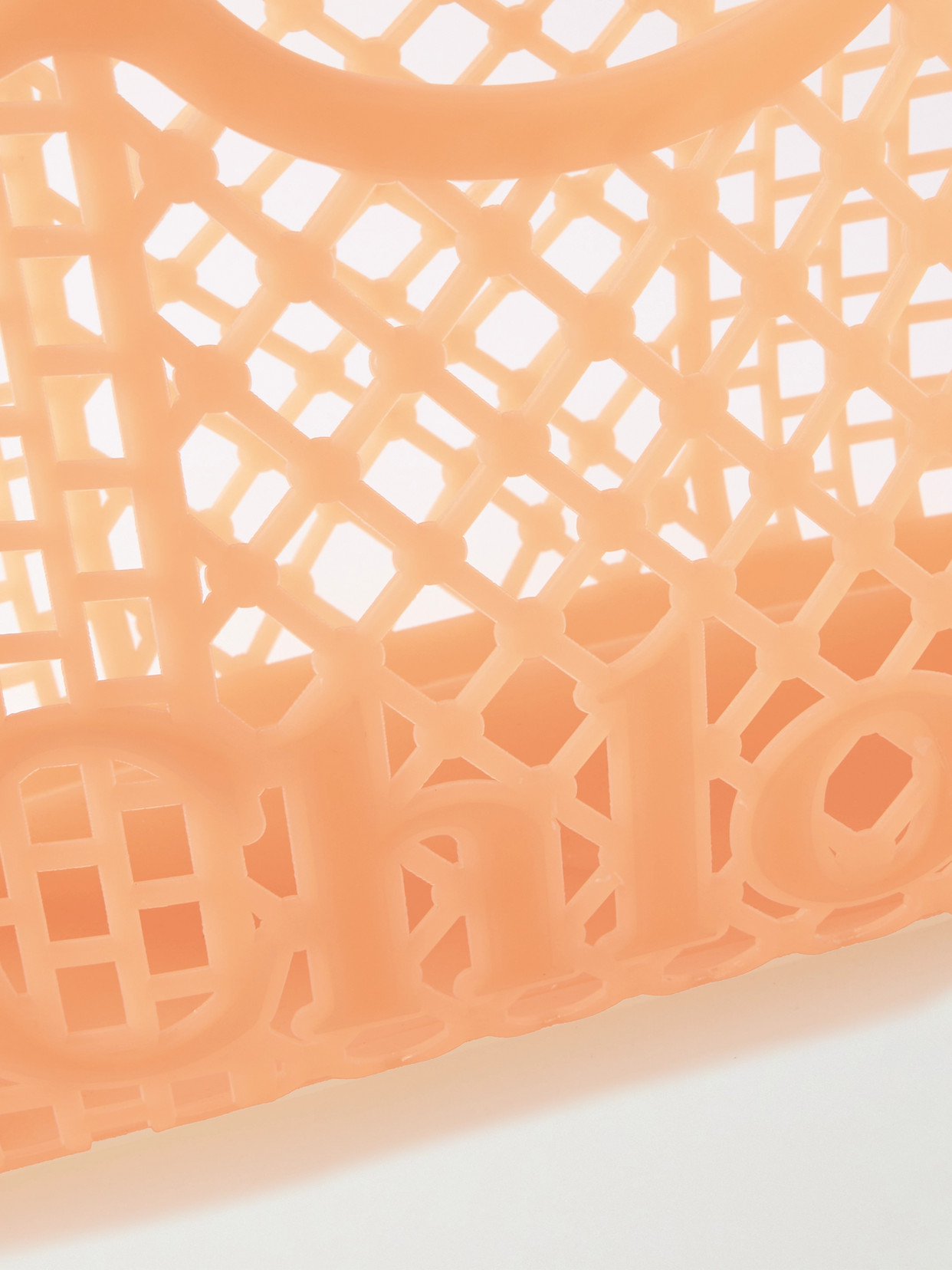 Chloé Cage Leather-trimmed Studded Rubber Shoulder Bag