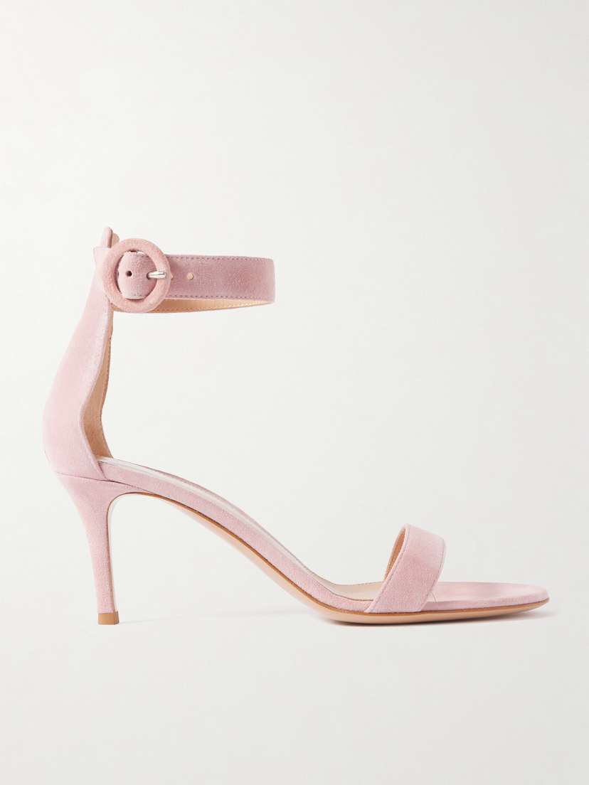 Gianvito Rossi Portofino 70 Suede Sandals